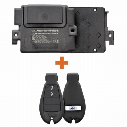 Jeep Cherokee d'origine avec unités/modules de commande + 2 clés à distance Fobik